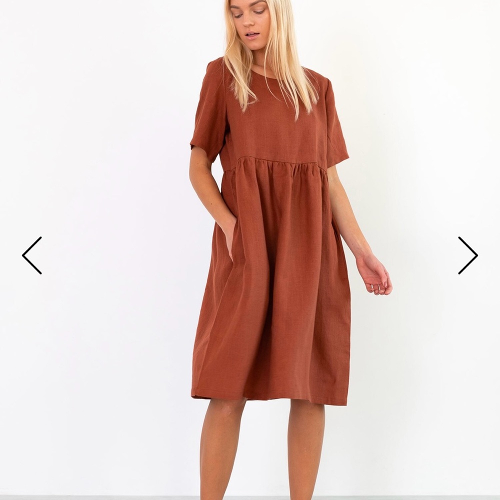 Matilda dress in 100% linen